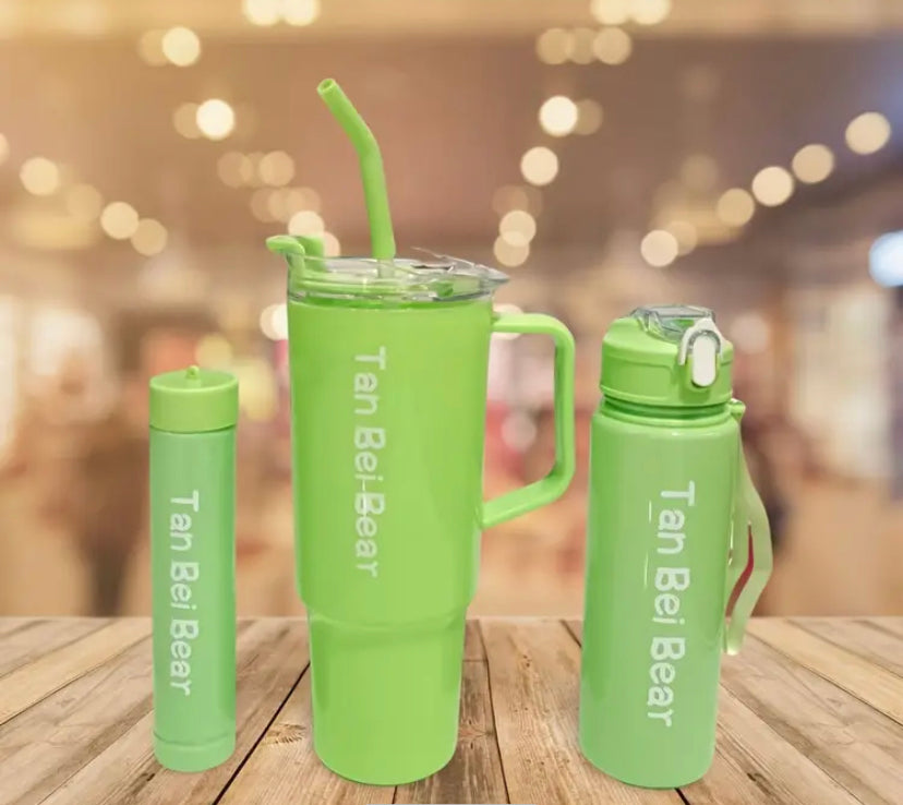 3pcs, Leak-Proof Gradient Water Bottle Set