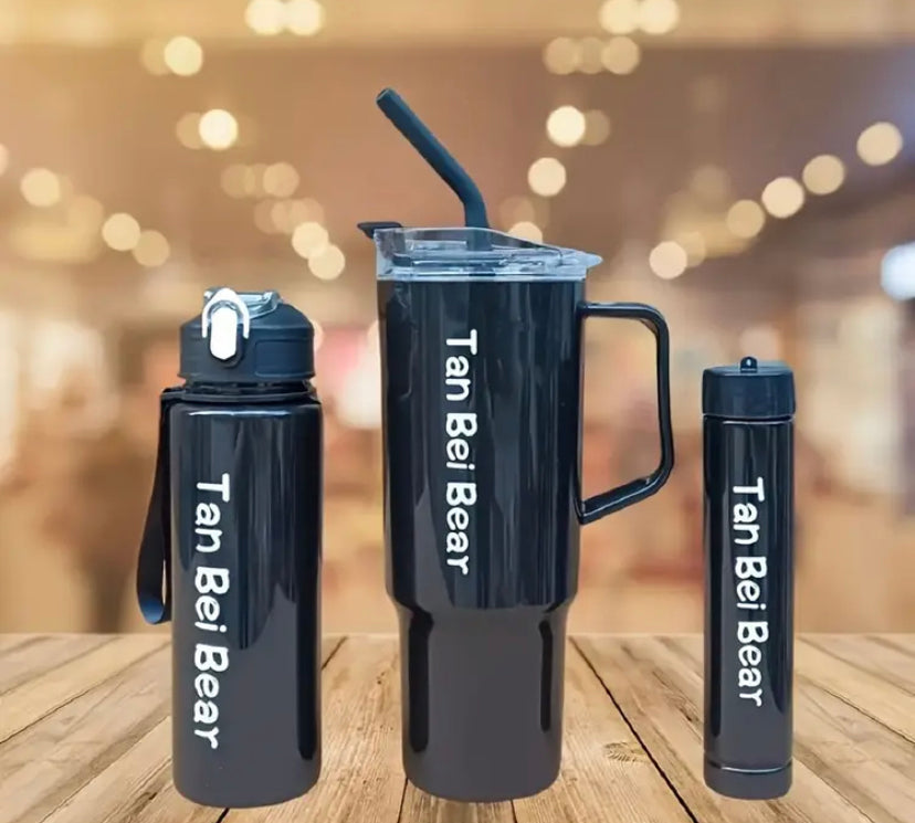 3pcs, Leak-Proof Gradient Water Bottle Set