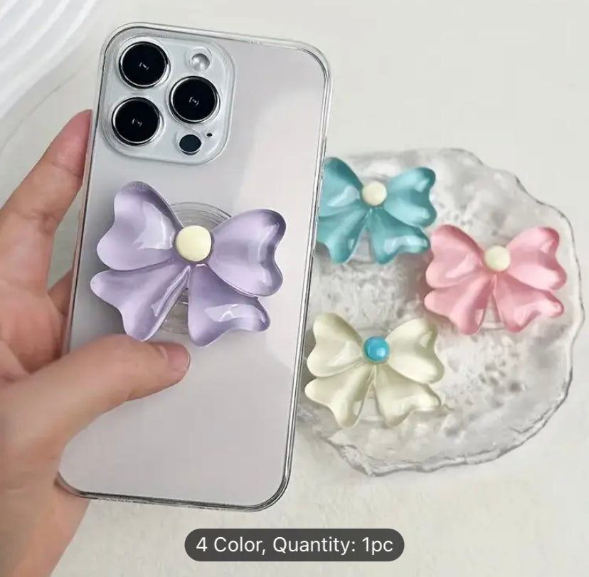 Cute Candy-Colored Butterfly Bow Phone Holder