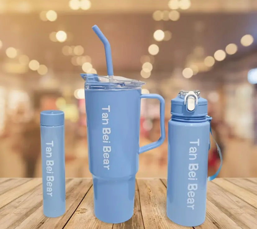 3pcs, Leak-Proof Gradient Water Bottle Set