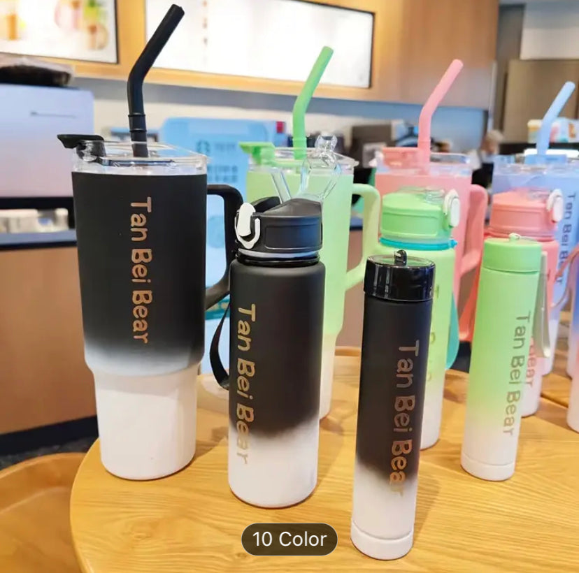 3pcs, Leak-Proof Gradient Water Bottle Set